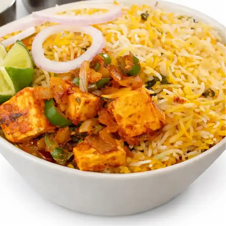 Paneer Biryani-Bucket at Naga's South Indian Cuisine 